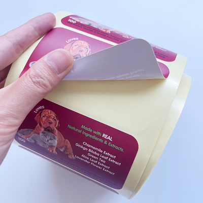Met een laag bedekt Document Gedrukte Douane van de Verbindingsstickers van de Huisdieren de vinylstamper