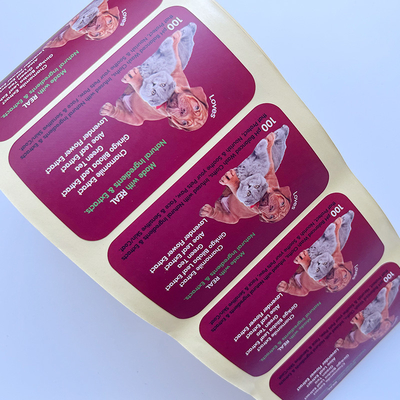 Met een laag bedekt Document Gedrukte Douane van de Verbindingsstickers van de Huisdieren de vinylstamper