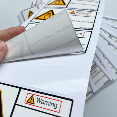 Maak Etiketten waterdicht die het Vinyl Verpakkende Embleem van de Stickersdouane waarschuwen
