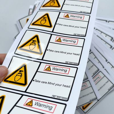 Maak Etiketten waterdicht die het Vinyl Verpakkende Embleem van de Stickersdouane waarschuwen