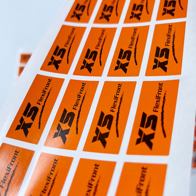 Het Met een laag bedekte Document van douane Privé Etiketten Zelfklevende Sticker Vier Kleurendruk