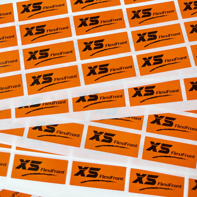 Het Met een laag bedekte Document van douane Privé Etiketten Zelfklevende Sticker Vier Kleurendruk