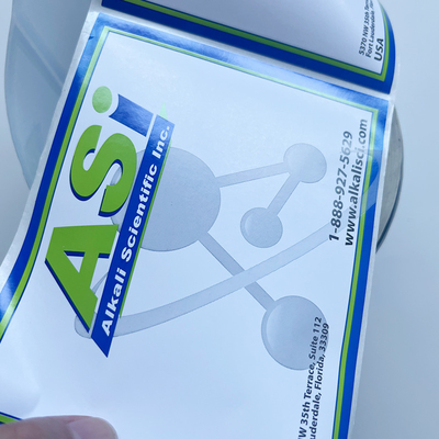 Douane die het Vinyl het Document van de Etiketsticker Synthetische Broodje van de Matrijzenbesnoeiing voor Etiketteringsmachine drukken