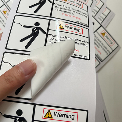 De waterdichte Verpakking drukte Vinyl de Douaneembleem van Waarschuwingsstickers
