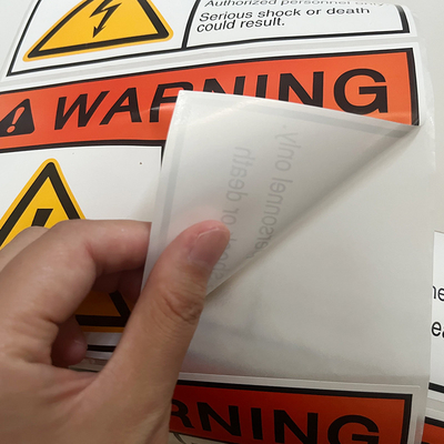 De waterdichte Verpakking drukte Vinyl de Douaneembleem van Waarschuwingsstickers