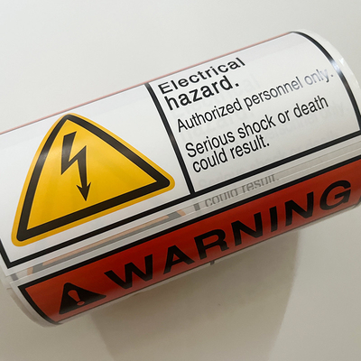 De waterdichte Verpakking drukte Vinyl de Douaneembleem van Waarschuwingsstickers