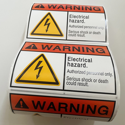 De waterdichte Verpakking drukte Vinyl de Douaneembleem van Waarschuwingsstickers
