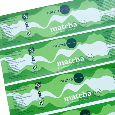 Verpakkende Waterdichte Zelfklevende Sticker, Voedsel de Sticker van het Verpakkingsetiket