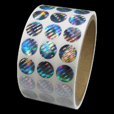 2 * 3cm 2D 3D Bewegende Grating Stickers van het Veiligheidshologram