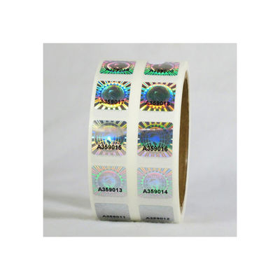 2 * 3cm 2D 3D Bewegende Grating Stickers van het Veiligheidshologram