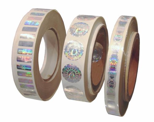 2 * 3cm 2D 3D Bewegende Grating Stickers van het Veiligheidshologram