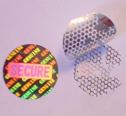 De zelfklevende Stickers van het Veiligheidshologram voor Reclame