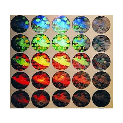 Van de de kleurenveiligheid van ISO9001 2008 CMYK het Hologramstickers voor Certificaat