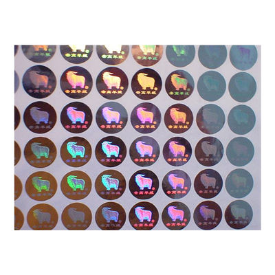 Van de de kleurenveiligheid van ISO9001 2008 CMYK het Hologramstickers voor Certificaat