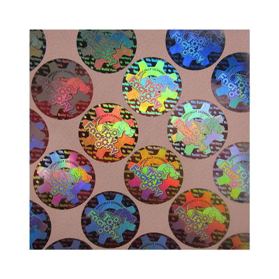 Ronde het Hologramstickers van de Vormveiligheid, Echte Hologramstickers