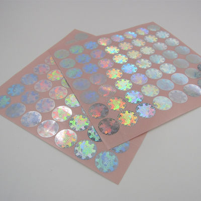 Ronde het Hologramstickers van de Vormveiligheid, Echte Hologramstickers