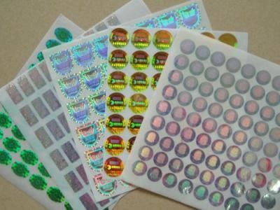 Ronde het Hologramstickers van de Vormveiligheid, Echte Hologramstickers