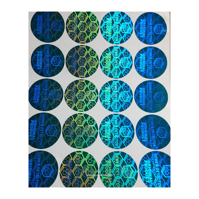 De anti Vervalste Gouden en Zilveren Stickers van het Veiligheidshologram