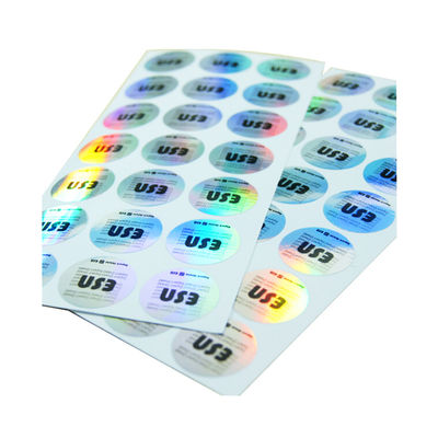 De waterdichte Stickers van het de Veiligheidshologram van de Matrijzenbesnoeiing, Hologram Originele Sticker