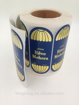 Douane die Heet Gouden de Stickerdocument van het Zegeletiket Broodje drukken