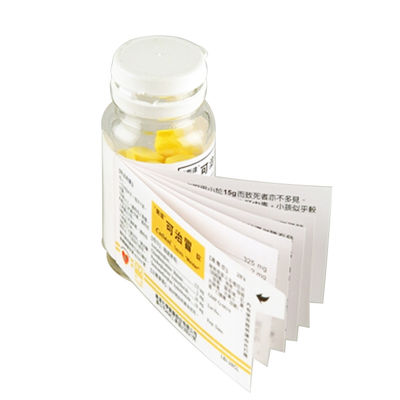 Professioneel Vrij Ontwerp 10Ml Vial Pharmacy Ancillary Label voor Vitamine