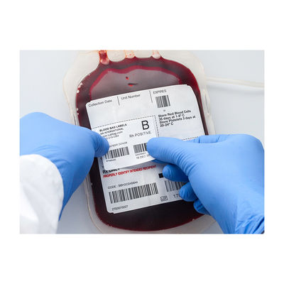 Sticker van de het Bloedzak van de rechthoek de UVdruk voor de Ziekenhuizen