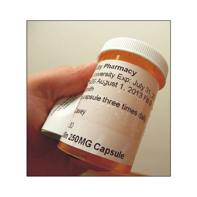 Van het de Kleurenmedicijn van BOPP CMYK de Waarschuwingsetiketten, Waarschuwingsetiketten op Voorschriftdrugs