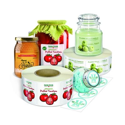 Gedrukte Plastic Logo Self Adhesive Stickers Food-het Etiketsticker van de Wijnfles