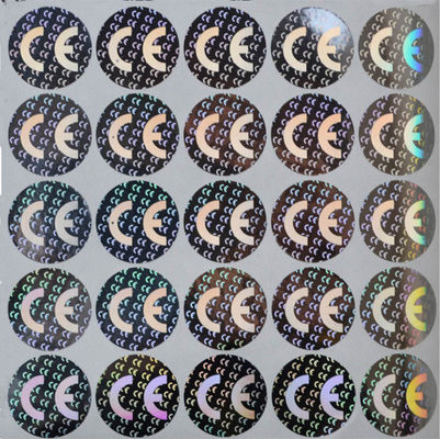 Stickers van de identiteitskaart de Vochtbestendige Holografische Folie, 3D Holografische Stickers
