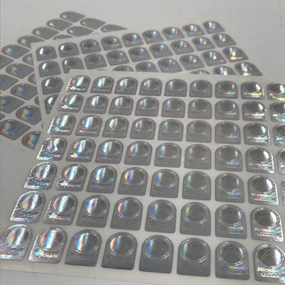Stickers van de identiteitskaart de Vochtbestendige Holografische Folie, 3D Holografische Stickers