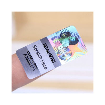 Matte Lamination Tamper Evident Security-Etiketten, Transparante Holografische Stickers