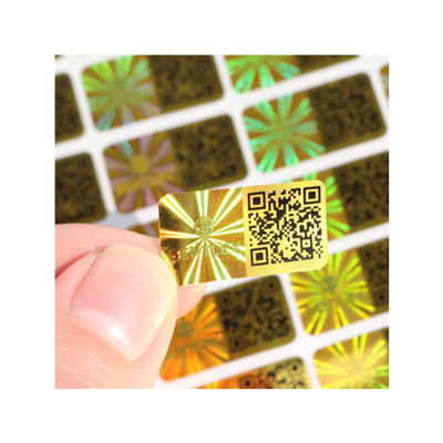 Matte Lamination Tamper Evident Security-Etiketten, Transparante Holografische Stickers