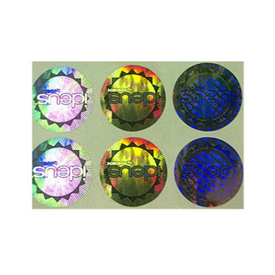 Matte Lamination Tamper Evident Security-Etiketten, Transparante Holografische Stickers