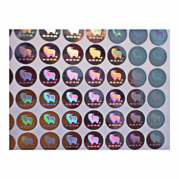 Het anti Vervalsen polijst Stickers van het Laminerings de Authentieke Hologram