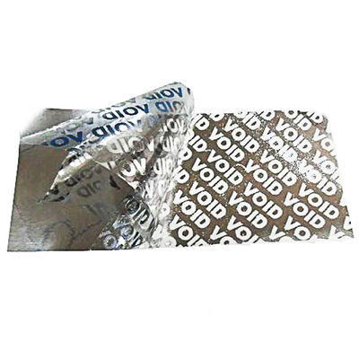 Pas Logo Die Cut Tamper Evident-Veiligheidsetiketten aan