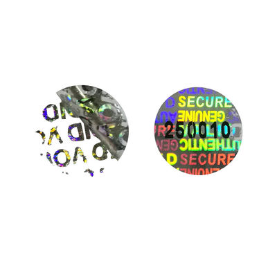 ISO9001 veiligheids Anti Valse Holografische Vinylstickers