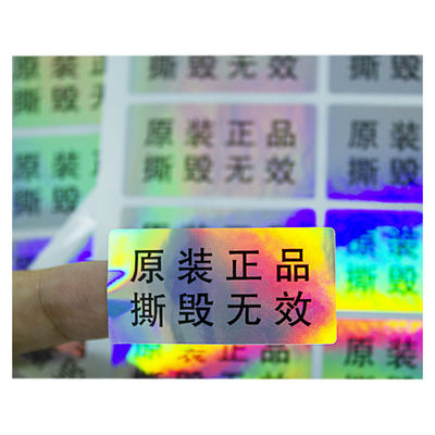 Anti Vervalste CMYK-Duidelijke de Veiligheidsetiketten van de Kleurenstamper