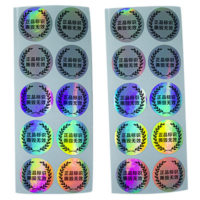 Anti Vervalste CMYK-Duidelijke de Veiligheidsetiketten van de Kleurenstamper
