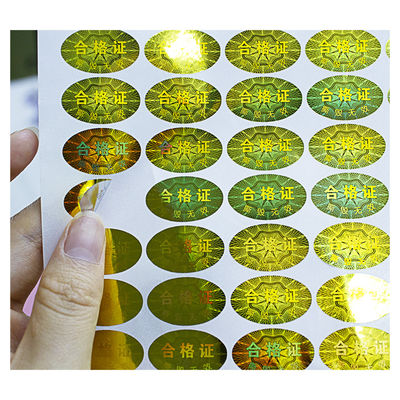 Matrijs van de Pely sneed de Anti Vervalste Douane Holografische Stickers