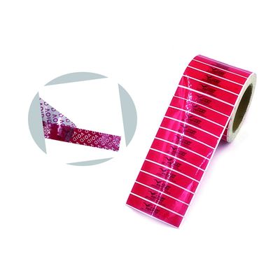 3D Duidelijke de Veiligheids Verpakkende Band van de Drukstamper, de Nietige Stickers van de Douanegarantie