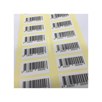 Hete het Stempelen de Streepjescodeetiketten van de Serigrafiedouane in Broodje of in Blad