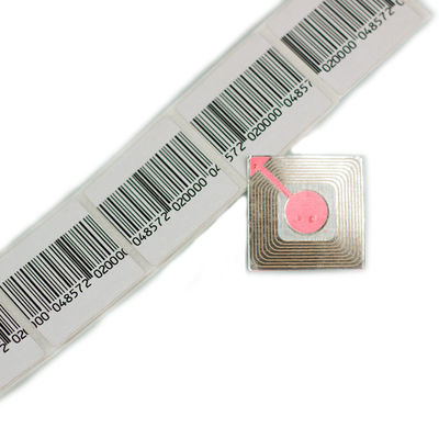 Anti-diefstal rf 4*4cm Zachte de Stickermarkering 8,2 van het Streepjescodeetiket van de de Veiligheidsstreepjescode van Mhz EAS het Etiketbroodje