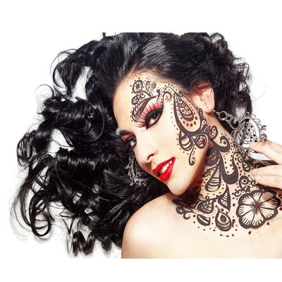 Maak niet Giftige Gouden de Tatoegeringssticker van het Folielichaam voor dames waterdicht