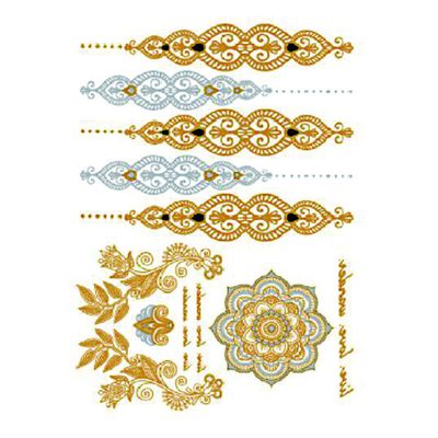 Gouden de Tatoegeringssticker van het Folielichaam