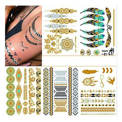 Gouden de Tatoegeringssticker van het Folielichaam