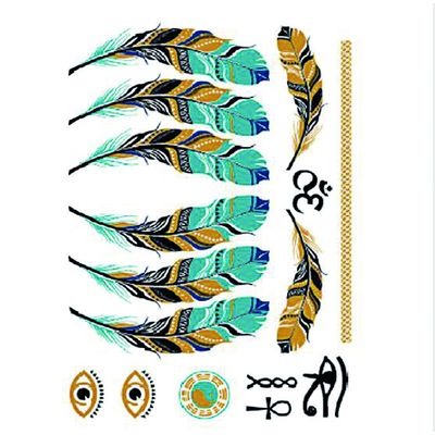Gouden de Tatoegeringssticker van het Folielichaam