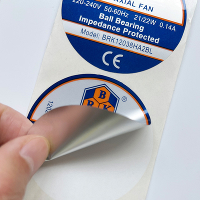60mm 40mm Waterdicht het Document van de de Stickers Glanzend Zelfklevend Sticker van de Matrijzenbesnoeiing Broodje
