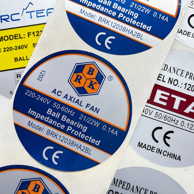 60mm 40mm Waterdicht het Document van de de Stickers Glanzend Zelfklevend Sticker van de Matrijzenbesnoeiing Broodje