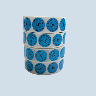De waterdichte VinylBlauwe 20mm Ronde Etiketten van Brandblusapparaatstickers