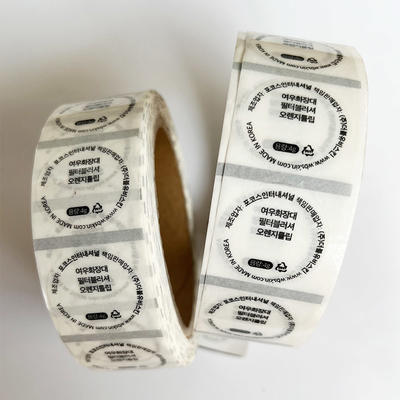40mm de Ronde Transparante Vinyl Glanzende Zelfklevende Duidelijke Zelfklevende Stickers van de Stickerlippenstift